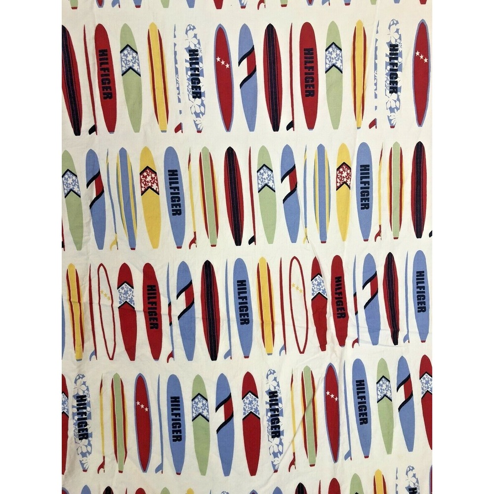Tommy Hilfiger Surf's Up Surfboard Flat Twin Bed Sheet